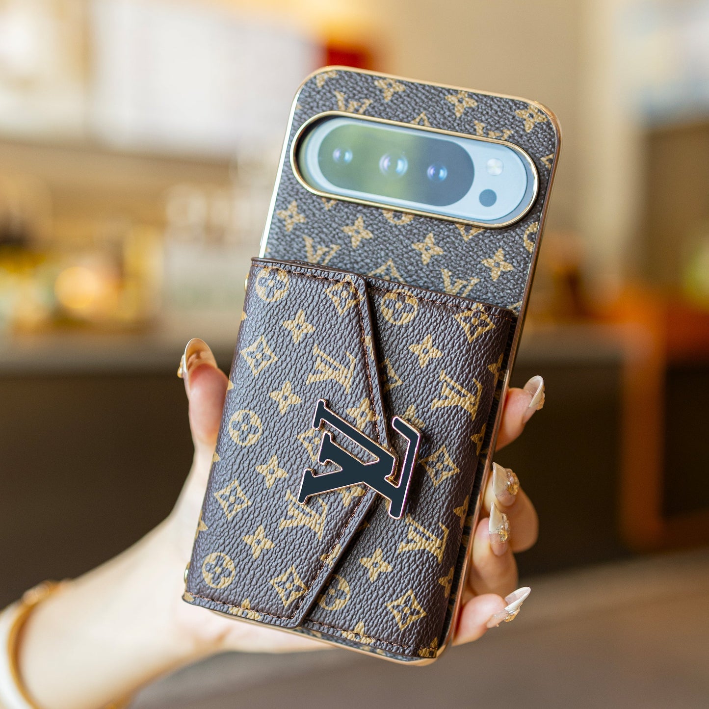 Luxury - style lanyard Google Pixel phone case