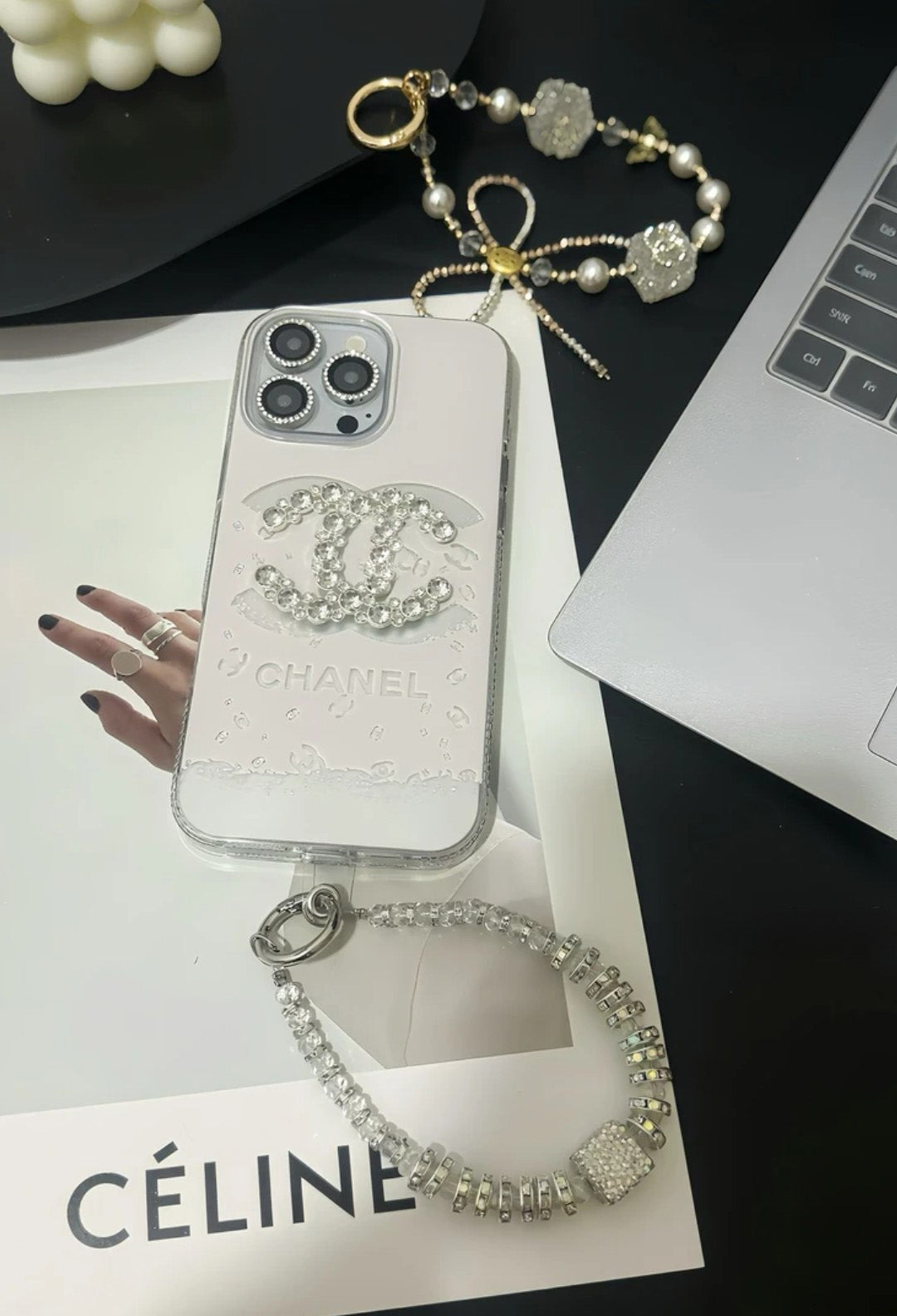 Luxury Crystal iPhone Case With Bracelet Strap 002