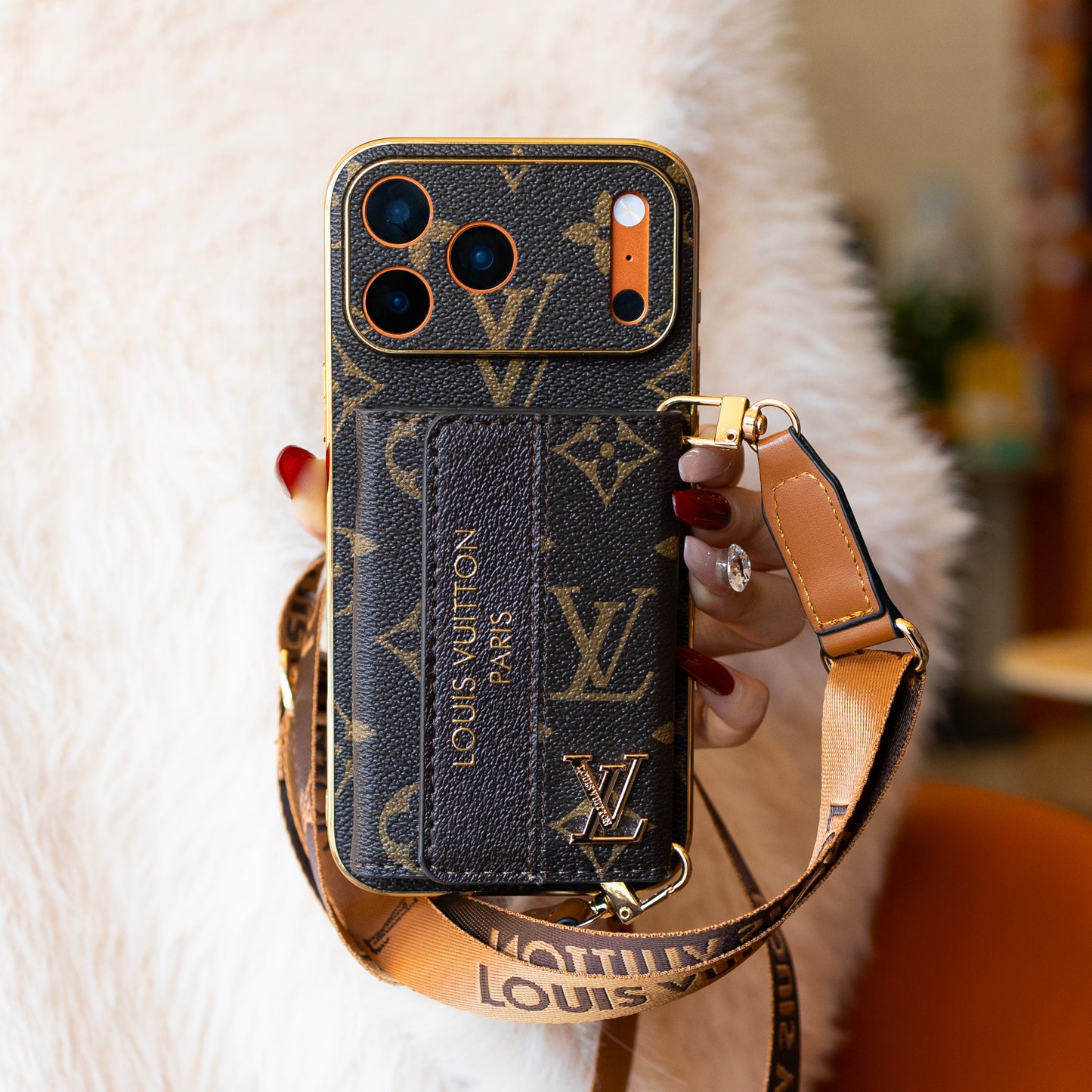 New Classic Luxury Card Holder Phone Case for iPhone Series