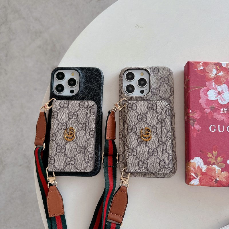 Card Bag Crossbody Classic iPhone Case 026