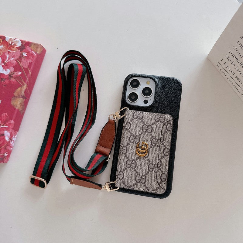 Card Bag Crossbody Classic iPhone Case 026