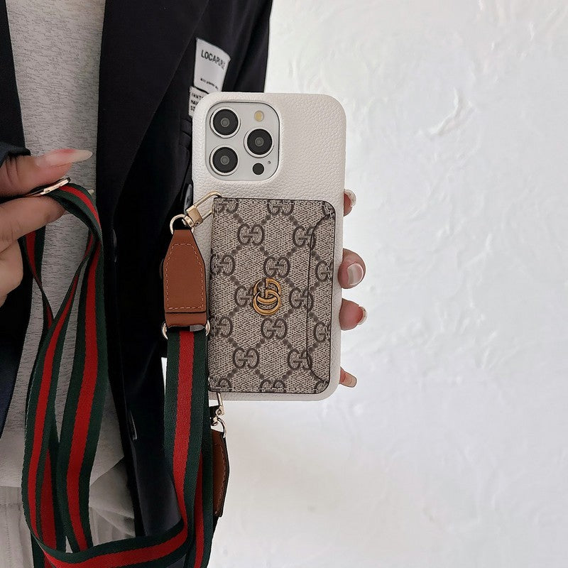 Card Bag Crossbody Classic iPhone Case 026