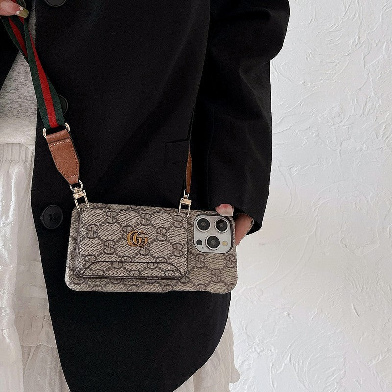 Card Bag Crossbody Classic iPhone Case 026