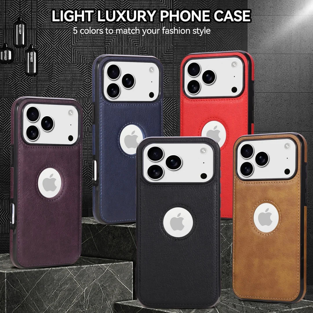 Luxury High Quality PU Leather Mobile Phone Case For iPhone 17 /16 /15 /14