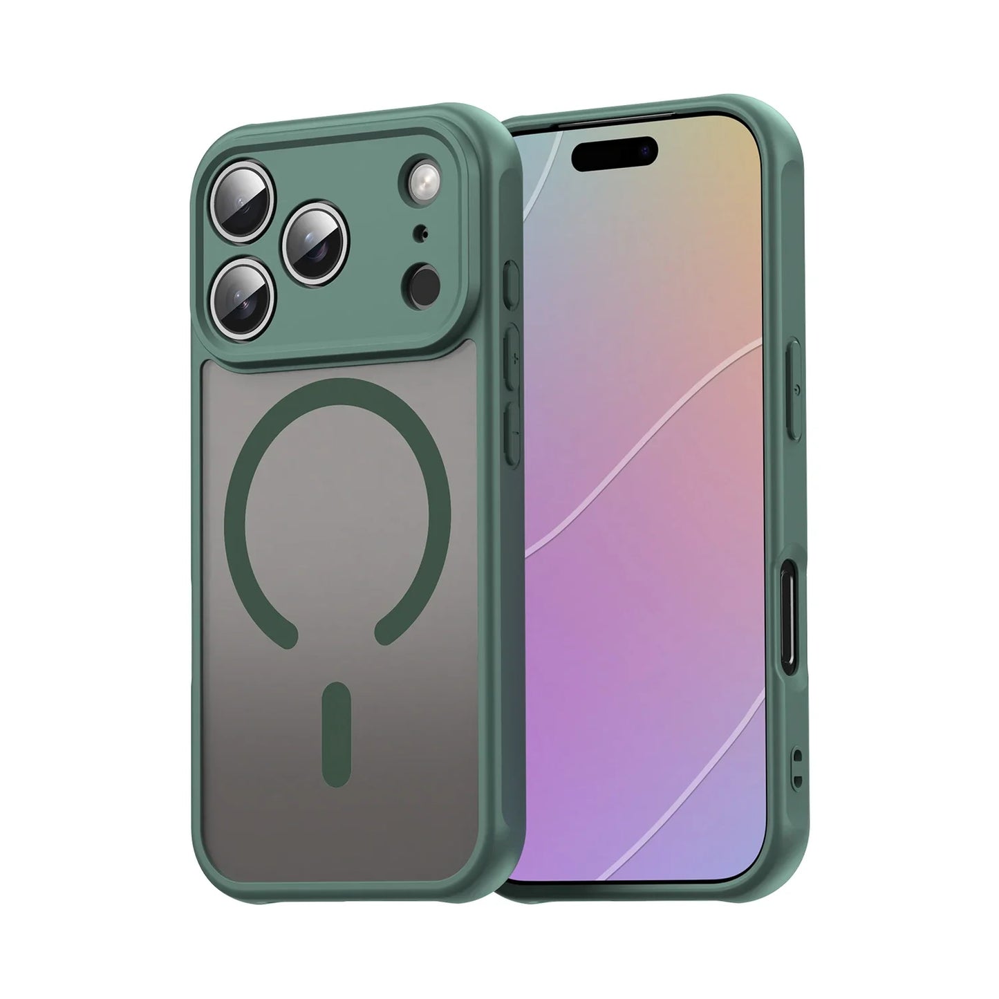 Shockproof Skin feel Matte Translucent Magnetic Case For iPhone 17 /16 /15 /14