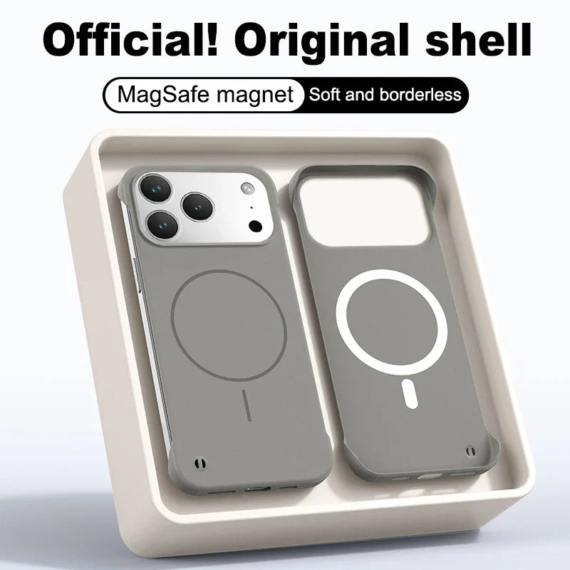 Frameless Magnetic Case For iPhone 17/ 16 /15 /14