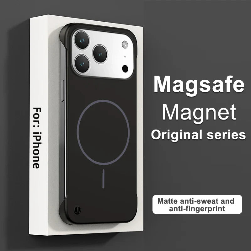 Frameless Magnetic Case For iPhone 17/ 16 /15 /14