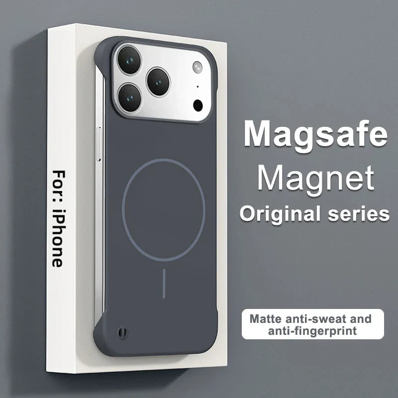 Frameless Magnetic Case For iPhone 17/ 16 /15 /14