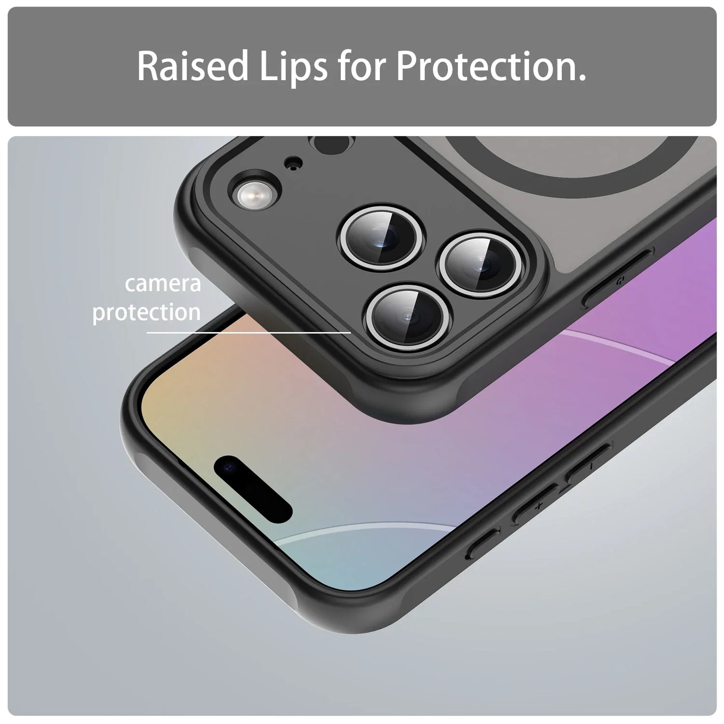 Shockproof Skin feel Matte Translucent Magnetic Case For iPhone 17 /16 /15 /14