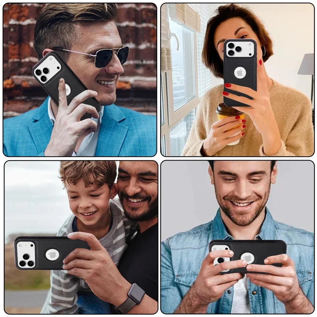 Luxury High Quality PU Leather Mobile Phone Case For iPhone 17 /16 /15 /14