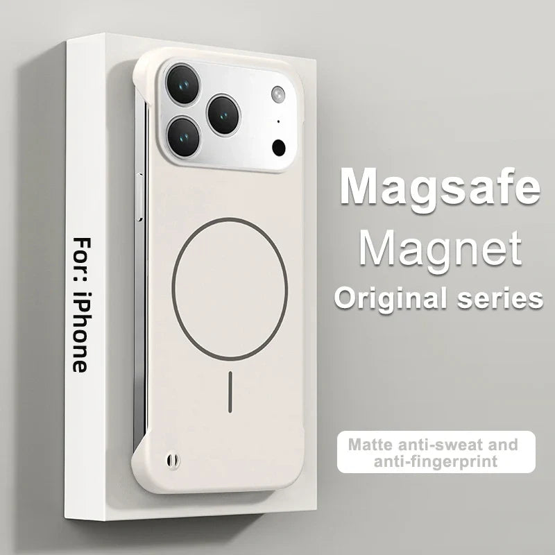 Frameless Magnetic Case For iPhone 17/ 16 /15 /14