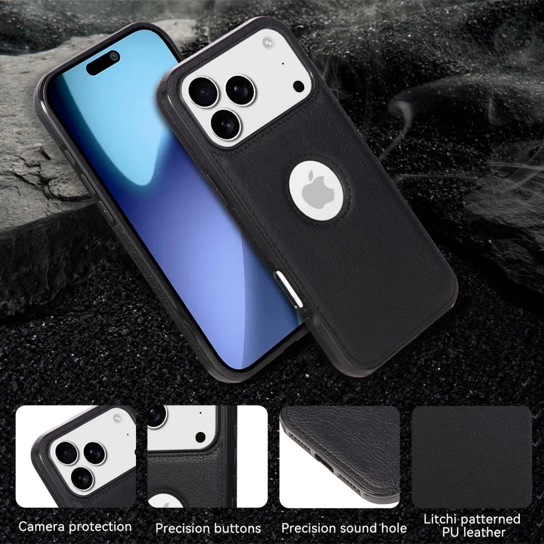 Luxury High Quality PU Leather Mobile Phone Case For iPhone 17 /16 /15 /14