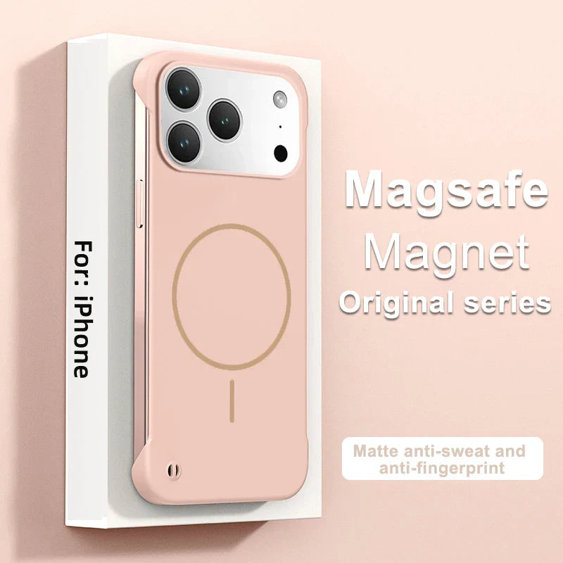 Frameless Magnetic Case For iPhone 17/ 16 /15 /14