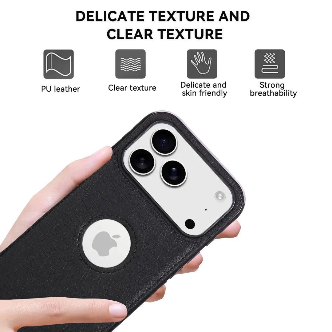 Luxury High Quality PU Leather Mobile Phone Case For iPhone 17 /16 /15 /14