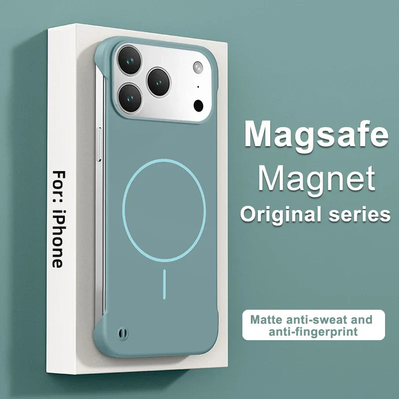 Frameless Magnetic Case For iPhone 17/ 16 /15 /14