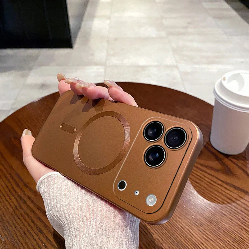 Luxury Matte Soft  Magsafe Magnetic Phone Case For iPhone 17/ 16/ 15 / 14